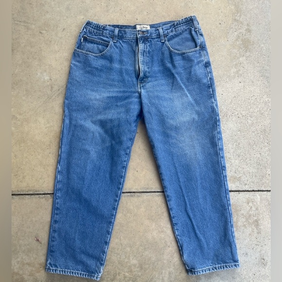 Vintage L.L. Bean, Flannel Lined Jeans, Size 38 - Picture 2 of 7